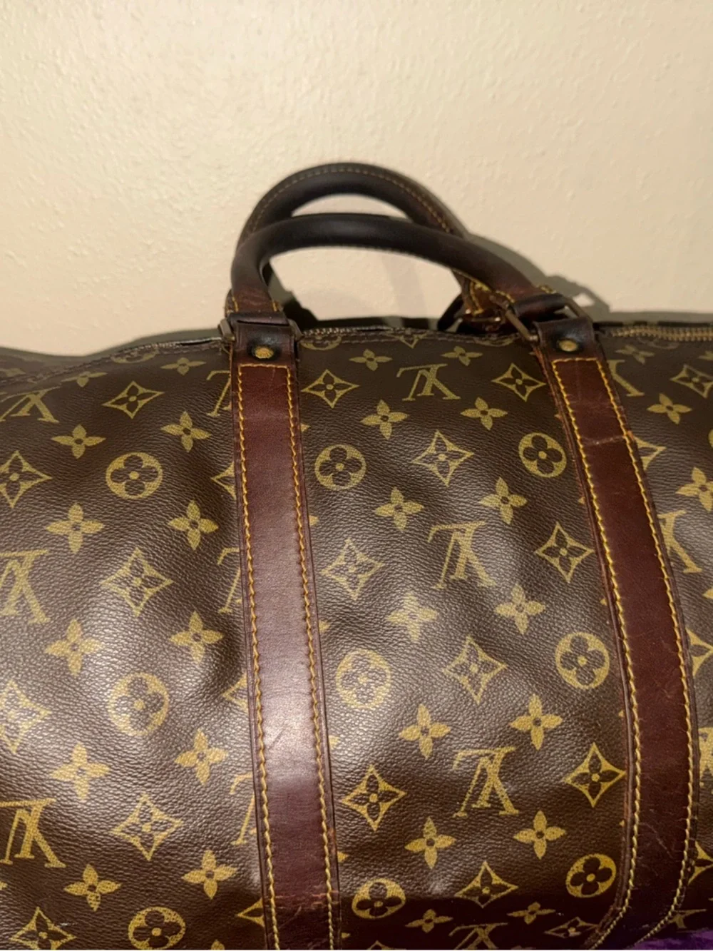 Louis Vuitton Brown Monogram Keepall Duffel Bag